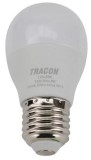 TRACON LGS458W Gömb burájú LED fényforrás SAMSUNG chippel 230V,50Hz,8W,3000K,E27,710lm,180°,G45,SAMSUNG chip, EEI=F