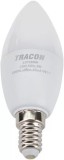 TRACON LGYS8W Gyertya búrájú LED fényforrásSAMSUNG chippel 230V,50Hz,8W,3000K,E14,710lm,180°,C37,SAMSUNG chip, EEI=F
