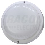 TRACON LHDK12NW Műanyag házas LED hajólámpa, kerek forma 230 VAC, 50 Hz, 12 W, 960 lm, 4000 K, IP44, EEI=G