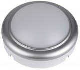 TRACON LHLMKS8NW Műanyag házas LED hajólámpa ezüst kerettel, kerek 230 V, 50 Hz, 8 W, 4000 K, 560 lm, IP54, ABS+PC, EEI=G