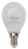 TRACON LMGS458NW Gömb burájú LED fényforrás SAMSUNG chippel 230V,50Hz,8W,4000 K,E14,720lm,180°,G45,SAMSUNG chip, EEI=F