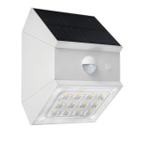 TRACON LSCW2W Napelemes LED fali világítótest mozgásérzékelővel, fehér 2 W, 4000 K, 300 lm, IP65, 3,7 V, 1,2 Ah