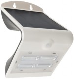 TRACON LSLBW3W Napelemes LED fali világítótest mozgásérzékelővel, fehér 3,2 W, 4000 K, 400 lm, IP65, 3,7 V, 2 Ah