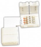 TRACON LSZTLRGB Forrasztás nélküli "L" gyorscsatlakozó RGB LED szalagokhoz W=10 mm, 4P