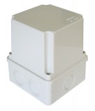 TRACON MD151114 Műanyag doboz, kikönnyített, világos szürke, teli fedéllel 150×110×140mm, IP55