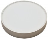 TRACON MFDS8W Műanyag búrás falon kívüli LED lámpatest ezüst peremmel 230 V, 50 Hz, 8 W, 600 lm, 3000 K, D=102mm, EEI=G