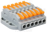 TRACON OVOFT66 Csavar nélküli vezetékösszekötő, toldó, nyitható 0,5-4mm2, 32A, 400VAC 6P