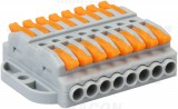 TRACON OVOFT88 Csavar nélküli vezetékösszekötő, toldó, nyitható 0,5-4mm2, 32A, 400VAC 8P