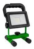 TRACON RSMDAF10W Hordozható akkumulátoros LED fényvető +USB töltő 110-240 VAC, 10W, IP54, 3,7V, 2,2Ah, 800lm, 4000K