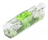 TRACON RVOGTT11 Csavar nélküli vezetékösszekötő, toldó, nyitható, átlátszó 0,5-4(2,5)mm2, 32A, 400VAC 1P