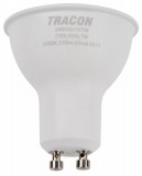 TRACON SMDSGU107W Műanyag házas SMD LED spot fényforrás SAMSUNG chippel 230V,50Hz,GU10,7W,600lm,3000K,120°,SAMSUNG chip, EEI=F