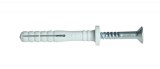 TRACON TB860 Beüthető tipli+csavar, szürke M8×60mm, PA6.6