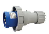 TRACON TICS-0232H Ipari csatlakozó dugó, fokozott védelemmel 32A, 250V, 2P+E, 6h, IP67