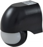 TRACON TMB-112F Mozgásérzékelő, infra falra, fekete 230V, 50Hz, 180°, max. 12 m, 10s-15min, 3-2000lux, IP44