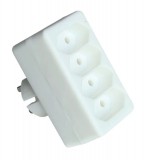 TRACON TN4 Többférőhelyes átalakító csatlakozó 4×EURO, 250VAC, max.2,5A