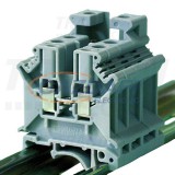 TRACON TSKA6S Mérő ipari sorozatkapocs, csavaros, sínre, szürke 0,5-6mm2, 400VAC, 57A