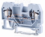 TRACON TSKC2,5 Fázisvezető ipari sorozatkapocs, rugós, sínre, szürke 800V 24A 0.08-2.5 mm2 2P