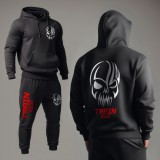 Train hard melegítő szett - piros-fekete