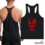 Train hard - Stringer fekete trikó
