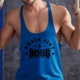 Train like a boss - kék stringer trikó (S-es méretben nem rendelhető)
