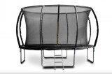 Trambulin védőhálóval