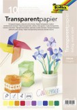 Transzparens papír, A4, 115 g, 10 lap, FOLIA, vegyes színek (FL87409)