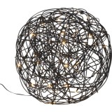 TRASSEL dekor gömb fekete 37,5 cm