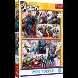 Trefl 2 x 70 darabos Bosszúállók, Légy te is szuperhős puzzle (34439 TR)