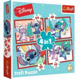 TREFL 4in1 Stitch 4 az 1-ben 35-48-54-70db-os puzzle Trefl (94130)