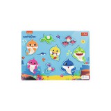 Trefl: Baby Shark forma párosító fa puzzle - 8 darabos