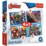 Trefl Bátor Bosszúállók 4 az 1-ben 35-48-54-70db-os puzzle (34386) (Trel34386) - Kirakós, Puzzle