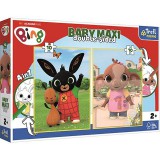 Trefl  Bing és barátai kétoldalas 4 az 1-ben Baby Maxi puzzle 2x10db-os (43002) (TR43002) - Kirakós, Puzzle