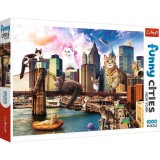 Trefl: Crazy cities - macskák New York-ban 1000 db-os puzzle