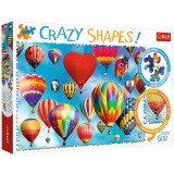 Trefl Crazy Shapes: Színes hőlégballonok 600 db-os puzzle