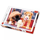 Trefl: Fagyizó kiskutyák puzzle - 500 darabos