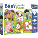 Trefl Farm 6 az 1-ben Baby Progressiv puzzle (44000T) (TR44000T) - Kártyajátékok
