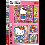 Trefl Hello Kitty és barátai 2 x 200 darabos puzzle (13336 TR)