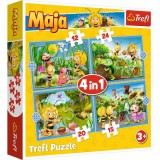 Trefl: Maja a méhecske 4 az 1-ben puzzle - 12, 15, 20, 24 darabos