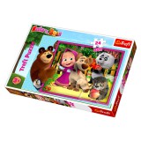 Trefl: Mása és a medve - 24 darabos maxi puzzle
