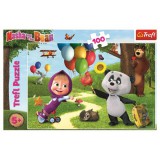 Trefl: Mása és a medve - Az ünnepség 100 db-os puzzle