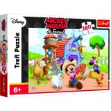 Trefl: Mickey egér, Mickey a farmer - 160 darabos puzzle