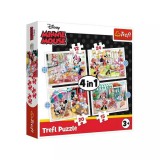 Trefl: Minnie egér barátaival 4 az 1-ben puzzle - 12, 15, 20, 24 darabos