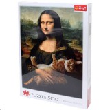 Trefl Mona Lisa és a doromboló macska 500 db-os puzzle (37294T) (Trefl 37294T) - Kirakós, Puzzle