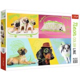 Trefl Neon Color Line: Szuper kutyák 1000db-os puzzle (10578) (5900511105780) - Kirakós, Puzzle