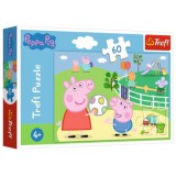 Trefl: Peppa malac, Vidám szórakozás - 60 darabos puzzle