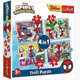 Trefl Póki és csodálatos barátai 4az1-ben puzzle szett (34611) (TR34611) - Kirakós, Puzzle