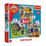 Trefl: Sam, a tűzoltó 3 az 1-ben puzzle
