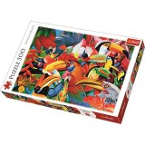 Trefl Színes madarak 500 db-os puzzle (37328) (5900511373288) - Kirakós, Puzzle