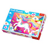 Trefl: Szivárványos és unikornisos - 100 darabos puzzle