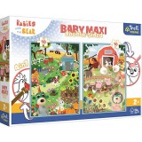 Trefl Treflik a farmon kétoldalas 4 az 1-ben Baby Maxi puzzle 2x10db-os (43000) (TR43000) - Kirakós, Puzzle